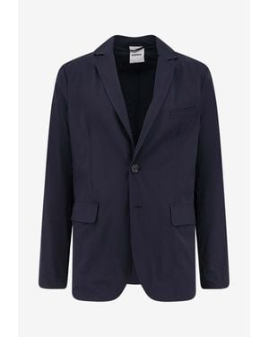 Aspesi Paperino Single-Breasted Blazer - Blue
