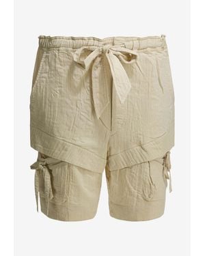 Isabel Marant Bermia Cargo Shorts - Natural