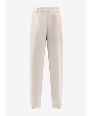 TOTEME Double-Pleat Fluid Pants - Natural