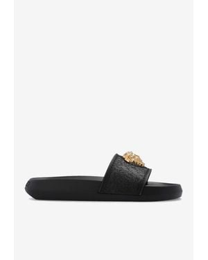 Versace Medusa Head Barocco Slides - White