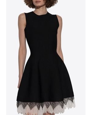 McQueen Sleeveless Mini Dress - Black