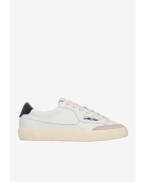 Autry Windscape Leather Low-Top Sneakers - White