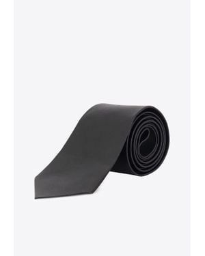 Tom Ford Logo Silk Tie - Black