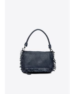 Giancarlo Nevola Perforated Crossbody Bag - Blue