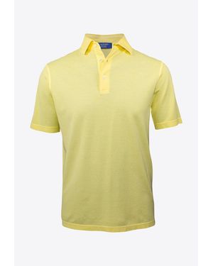 Caldoro Short-Sleeved Polo T-Shirt - Yellow