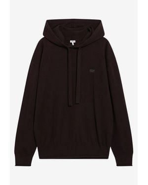 Loewe Anagram Hooded Sweatshirt - Black