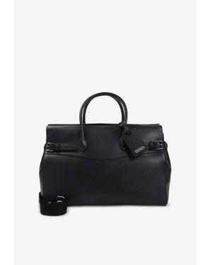 Ralph Lauren Leather Duffle Bag - Black