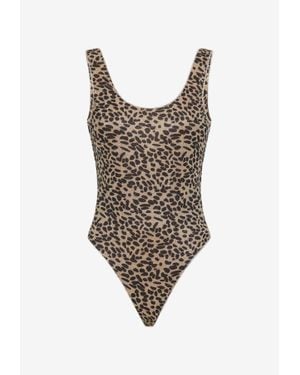 ワンピース水着 Oseree LUMIERE PRINTED LUREX SHADE MAILLOT (LPIS250 SUNSET) OSÉREE Lumière stretch-Lurex swimsuit | NET-A-PORTER