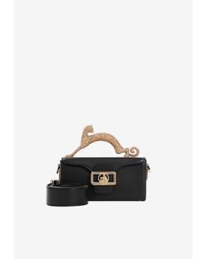 Lanvin Nano Cat Pencil Top Handle Bag - Black