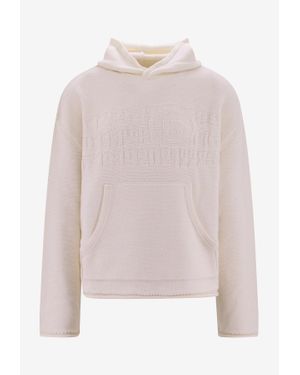 MM6 by Maison Martin Margiela Embroidered Logo Hooded Sweatshirt - Pink