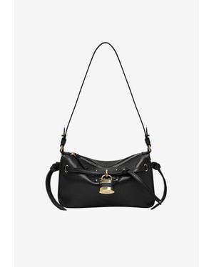 Chloé Mini Paddington Padlock Nappa Leather Shoulder Bag - White