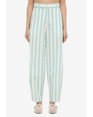 Margaux Lonnberg Beatty Striped Casual Pants - Blue