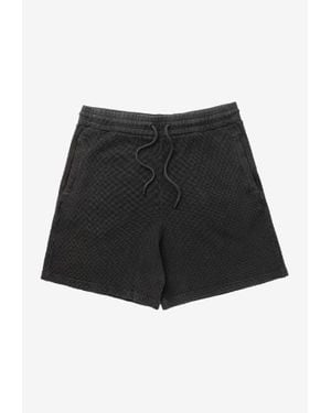 JW Anderson Waffle Ribbed Shorts - Black