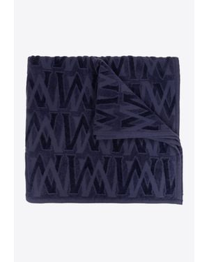 Moncler Logo Monogram Beach Towel - Blue