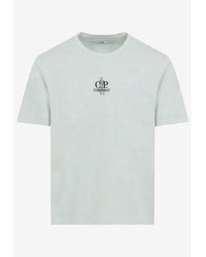 C.P. Company Embroidered Logo T-Shirt - Blue
