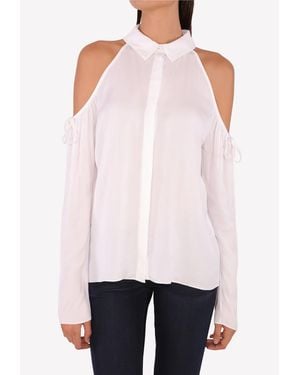 Cushnie et Ochs Cold-Shoulder Blouse - White