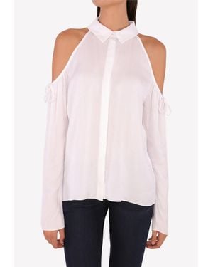 Cushnie et Ochs Cold-Shoulder Blouse - White