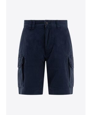 Polo Ralph Lauren Logo Patch Cargo Shorts - Blue