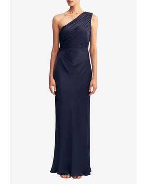 Shona Joy La Lune Gathered One-Shoulder Maxi Dress - Blue