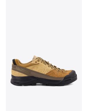 Salomon X-Alp Suede Low-Top Sneakers - Brown