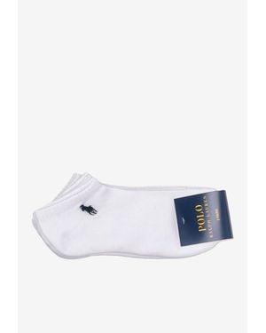 Ralph Lauren Low-Cut Logo Socks - White