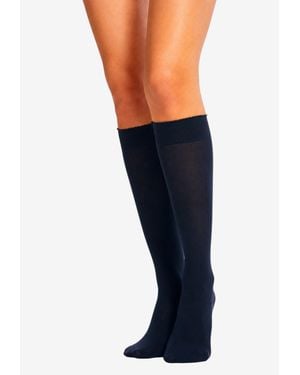 Wolford Velvet De Luxe 50 Knee-High Socks - Blue