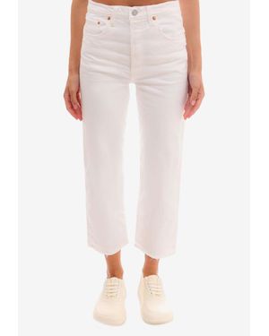 Levi's Ribcage Cropped Pants - Pink