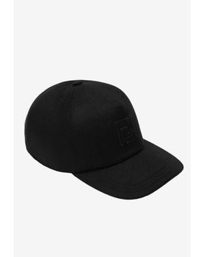Fendi Ff Squared Baseball Cap - Black