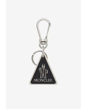 Moncler Debossed Logo Keyring - White