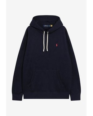 Polo Ralph Lauren Embroidered Hooded Sweatshirt - Blue