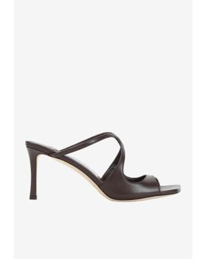 Jimmy Choo Anise 75 Leather Sandals - White