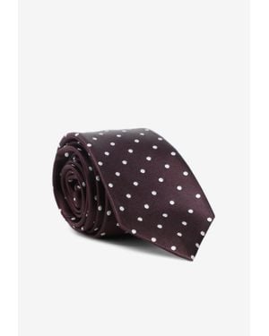 Tom Ford Polka-Dot Silk Tie - Red
