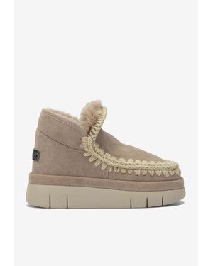 Mou Bounce Welt Suede Sneakers - Natural