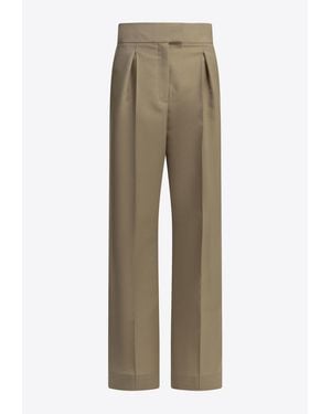 Valentino Tailored Mohair Pants - Natural