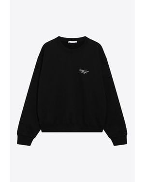 Givenchy Crewneck Sweatshirt With Logo-Print - Black