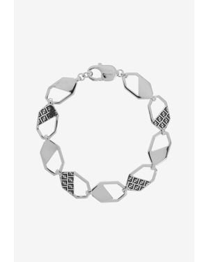 Fendi Flat Hexagon Chain Bracelet - Metallic