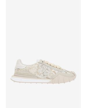 Dolce & Gabbana Dg Cushion Low-Top Lace Sneakers - White