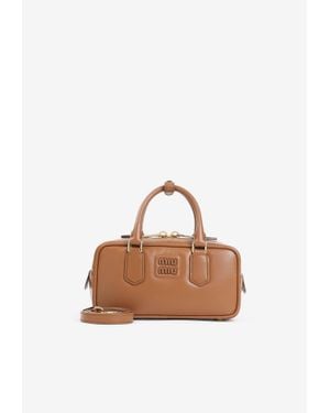 Miu Miu Arcadie Calf Leather Handbag - White