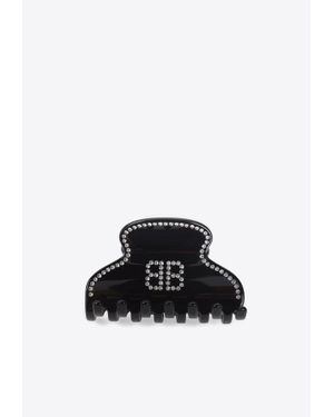 25SS new/BALENCIAGA Holli BBヘアクリップ Hair clip Black Women's Holli Snap Clip Set in Black | Balenciaga US