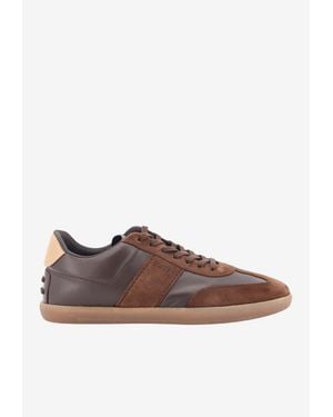 Tod's Allacciata Cassetta Low-Top Sneakers - Brown