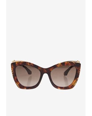 Etro Vela Oversized Cat-Eye Sunglasses - Natural