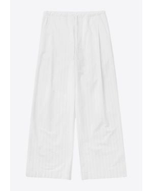 1989 STUDIO Striped Boxy Trousers - White