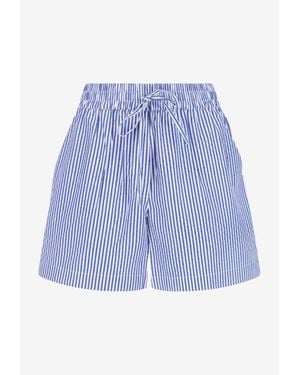 P.A.R.O.S.H. Striped Drawstring Shorts - Blue