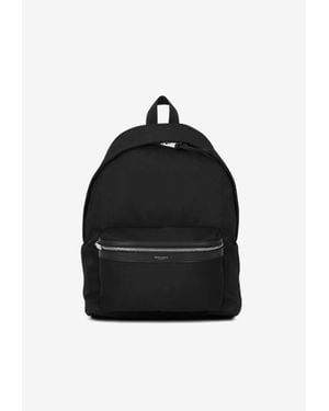 Saint Laurent City Logo Backpack - Black