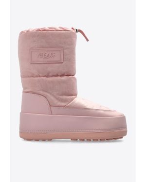 Versace Milano Barocco Snow Boots - Pink