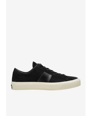 Tom Ford Cambridge Suede Sneakers - Black