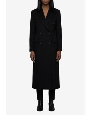 Tagliatore Caitlyn Double-Breasted Coat - Black