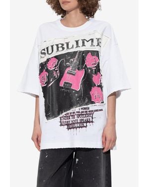 Dolce & Gabbana Graphic Print Oversized T-Shirt - Gray