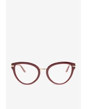 Dolce & Gabbana Cat-Eye Logo Sunglasses - Pink