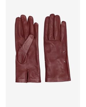 Maison Margiela Supple Leather Gloves - Red